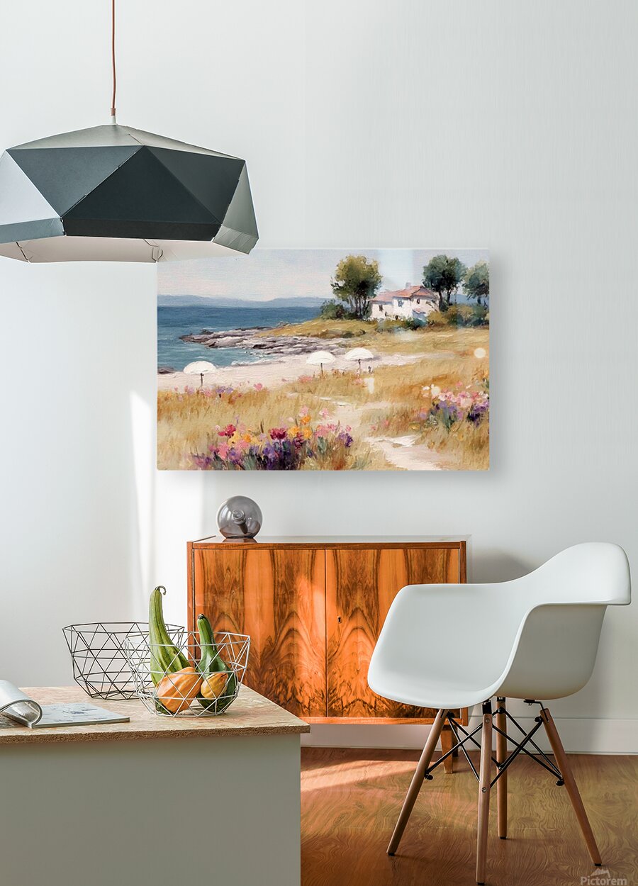 Private Paradise| Tropical Print| Coastal Beach| Giclee on Canvas, Wood, Metal, Fine Art Paper