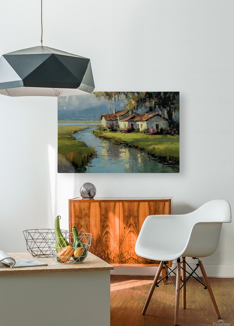 Spanish Moss Cottage |Impressionist Print| Lowcountry Marsh Print| Southern Coastal Wall Art| Giclée on Canvas, Wood, Metal & Fine Art Paper