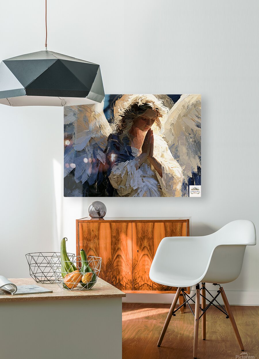 The Prayer Of An Angel | Praying Angel Art | Christian Wall Decor | Inspirational Faith Art