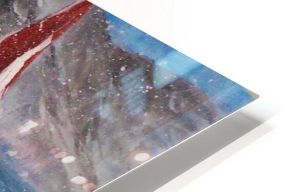 Church In the Rockies| Christmas Tree in Snow art| Giclee Paper- Wood- Metal- Canvas