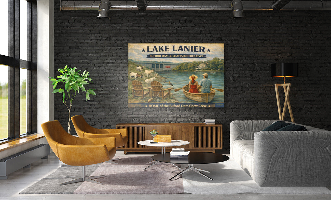 Lake Lanier Home of the Buford Chew Crew- Art Prints and Canvases