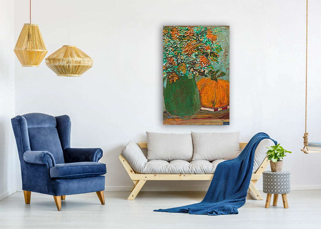 Autumn Wildflower Bouquet-Fine Art Print and Canvas