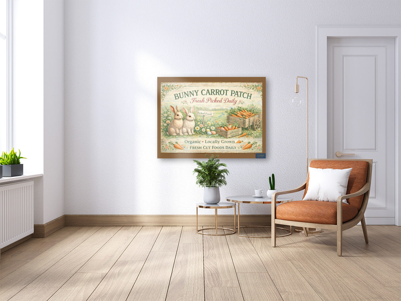 Bunny Carrot Patch Art Prints And Canvases