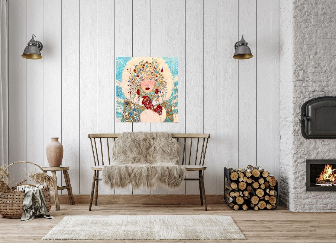 The Queen of Winter: Lady Eyra Fine Art Prints – High Quality & Accessible