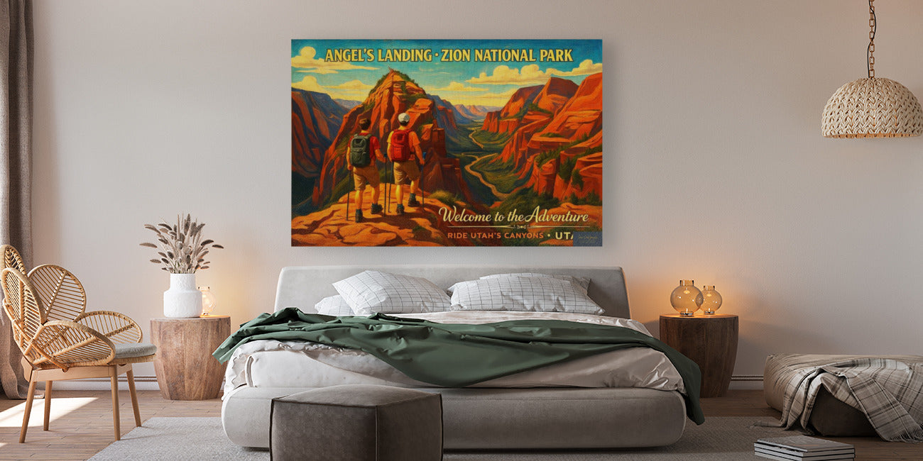 Angels Landing Zion National Park- Art Prints And Canvases