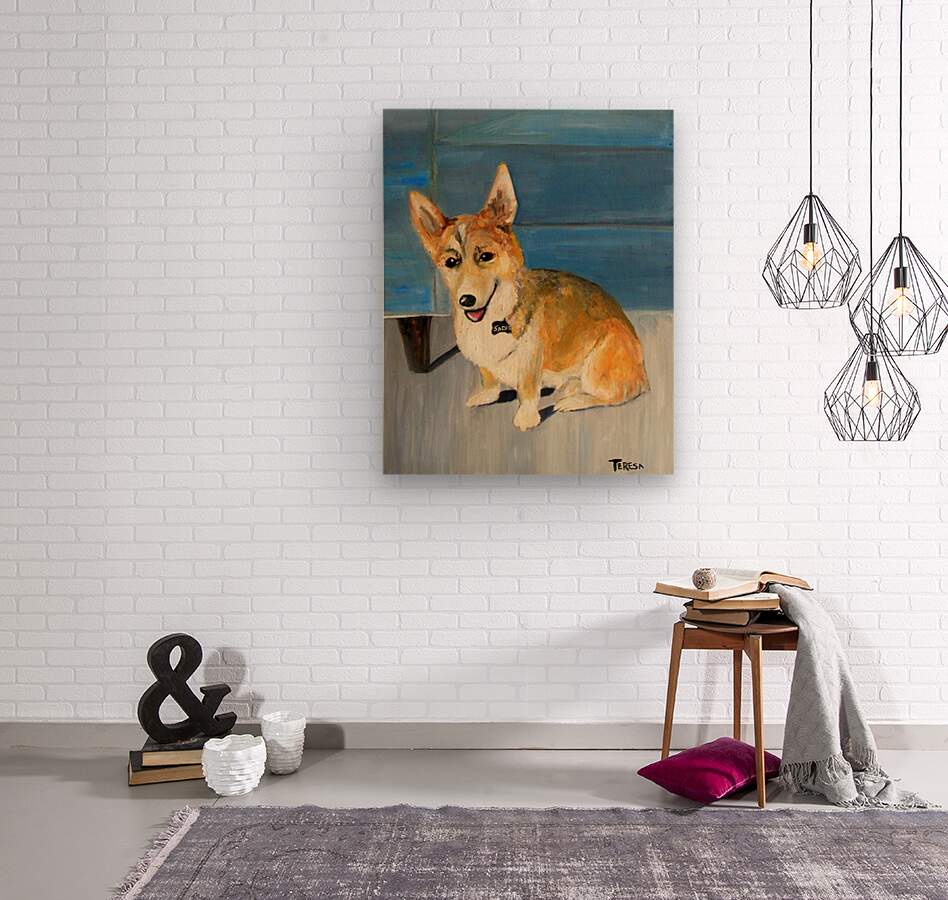 Welsh Corgi Dog | Country Farm Animal Art | Original Painting Print | Giclée Paper • Canvas • Wood • Metal