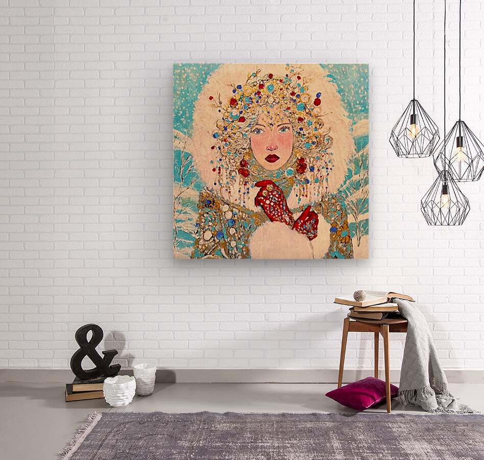 The Queen of Winter| Snow Beauty| Jewel Art| Giclee Paper- Wood- Metal- Canvas