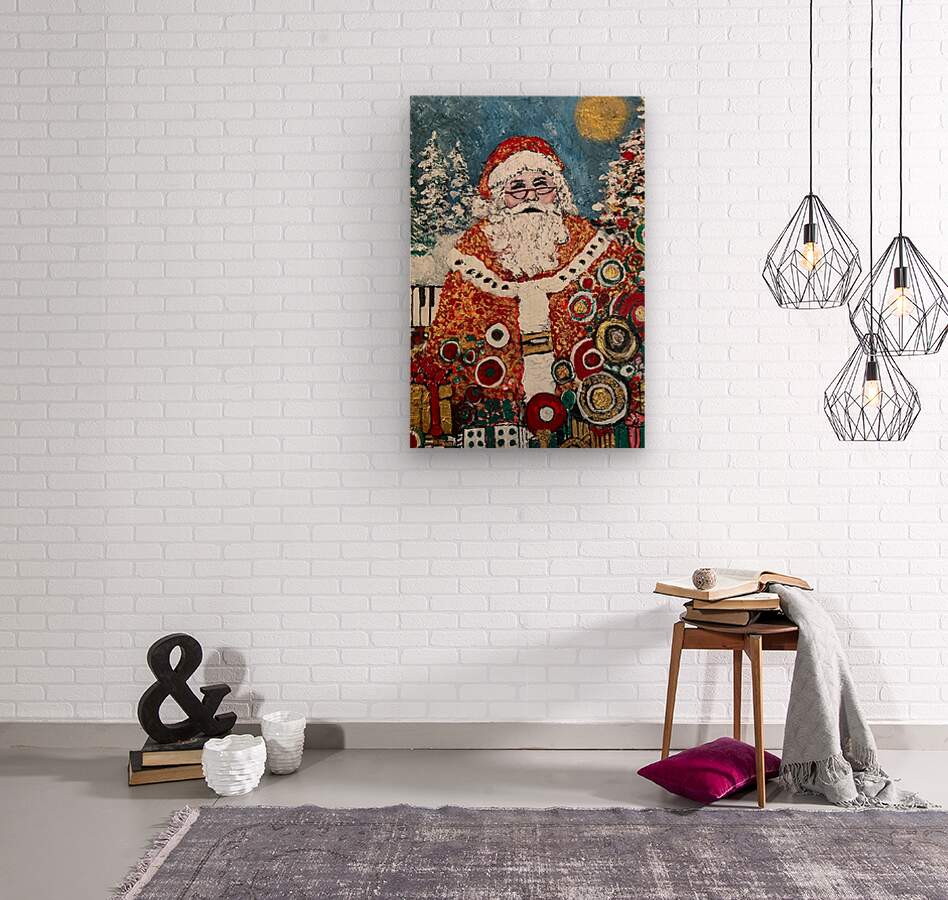 Santa's Magic | Vintage Style Christmas| Giclee Paper- Wood- Metal- Canvas