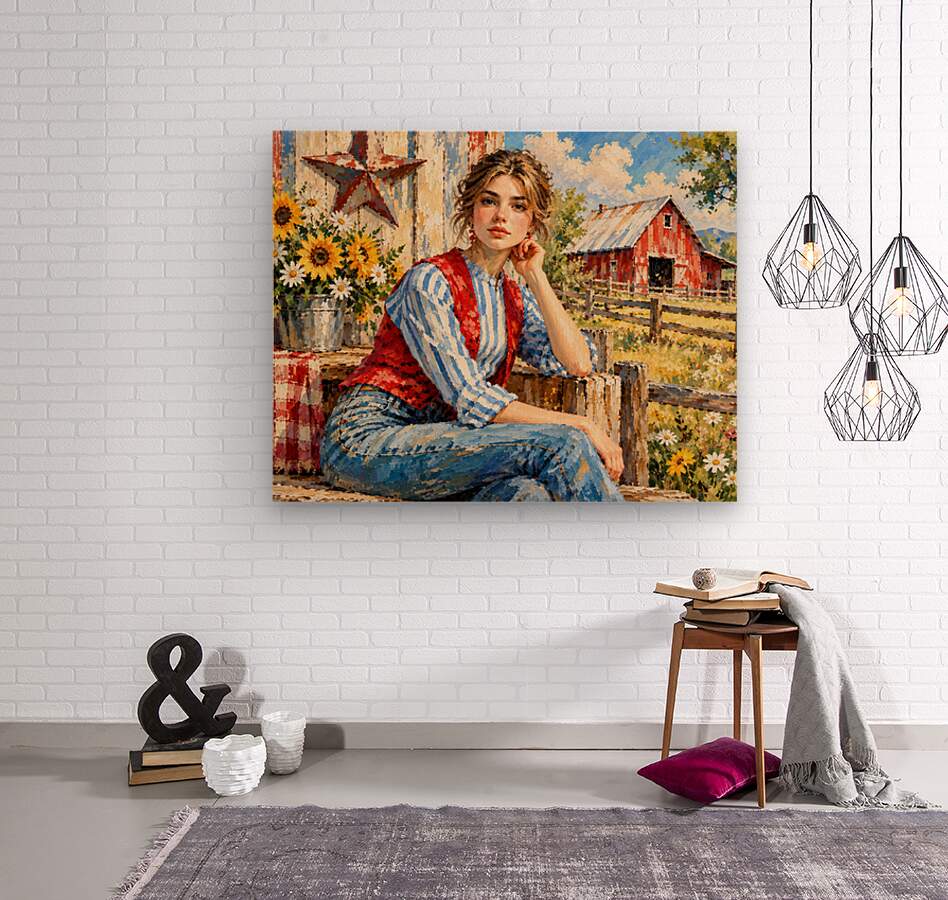 Farm Girl| |Modern Farm Art Prints, Canvas, Wood, or Metal Art