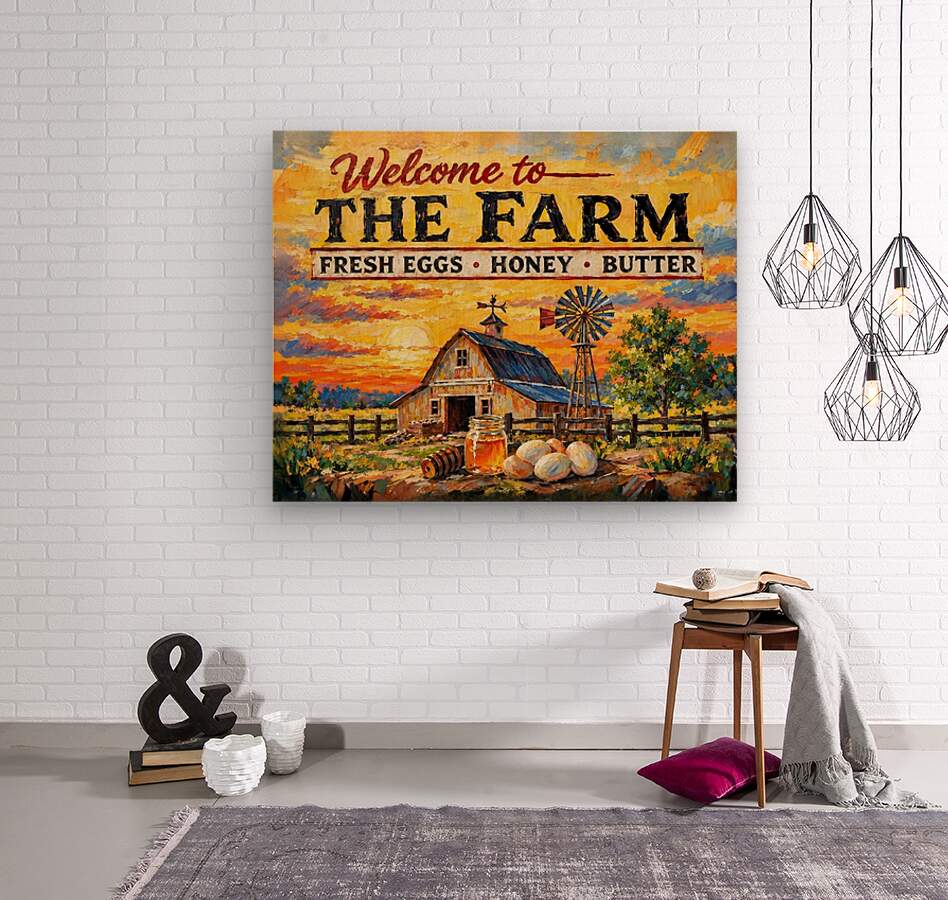 Welcome To the Farm| Modern Farm Art Sign|Prints, Canvas, Wood, or Metal Art