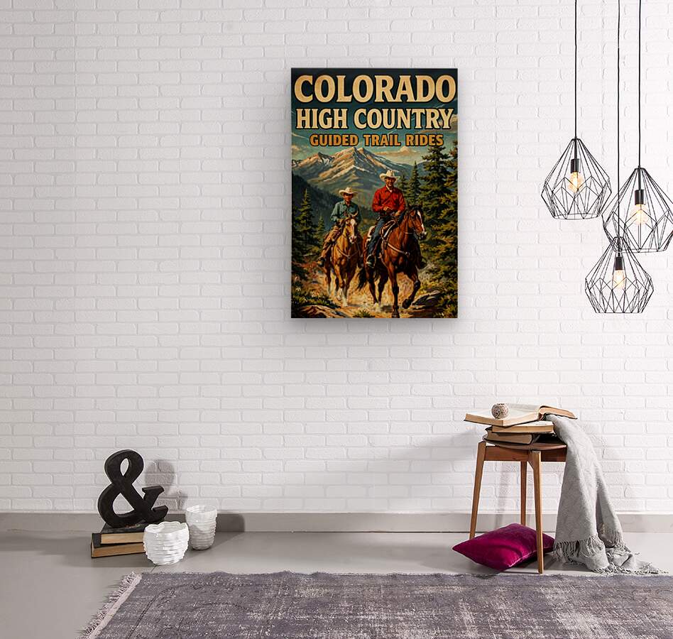 Colorado High Country| Animal-Horse Riding- Art Giclee Paper- Wood- Metal- Canvas