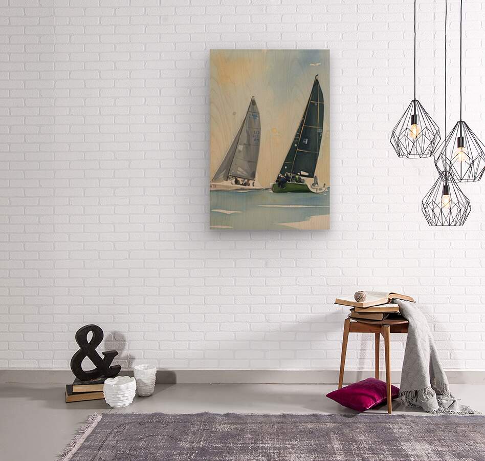 Summer Days Sailing Boats | Water Sports Art| Giclee Paper- Wood- Metal- Canvas