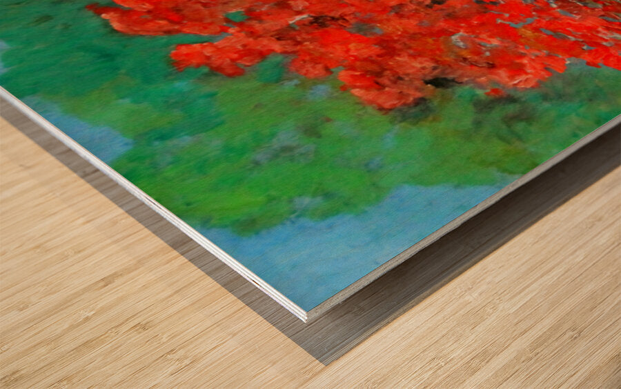 Garden Red Beauty| Japanese Maple Tree Art| Giclee Paper- Wood- Metal- Canvas