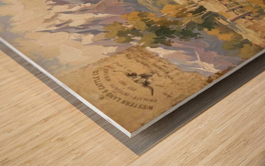 Rancher's Retreat| Rustic Ranch & Mountain Landscape Print | Western Farmhouse Giclée Print on Paper, Canvas, Wood & Metal