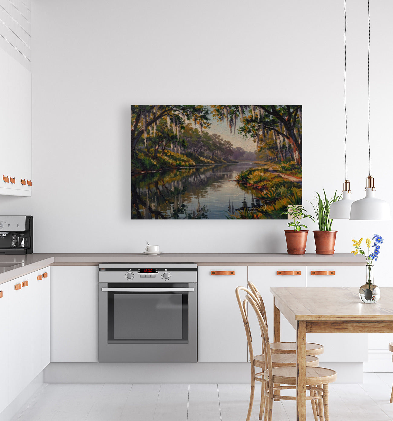 Old Florida River - Life In Tropical Area| Stream Art | Giclee Paper- Wood- Metal- Canvas