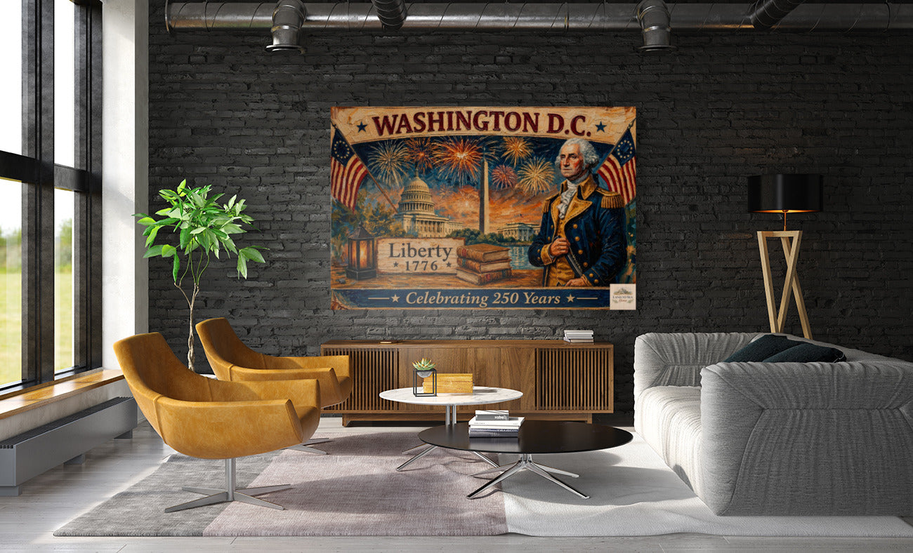 Washington DC- Celebrating 250 Years of Liberty| Patriotic Print| Fireworks Art| Prints, Canvas, Wood, or Metal Art