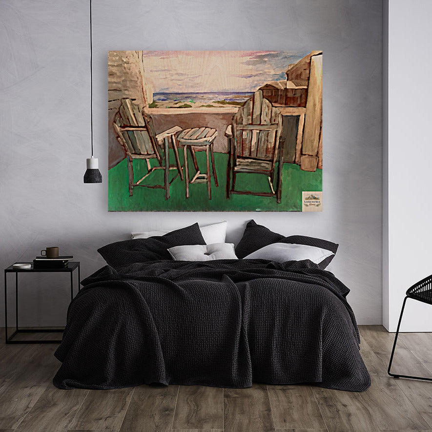 Back Porch Dreaming| Tropical Beach Art| Life in Tropical Area| Giclee Paper- Wood- Metal- Canvas
