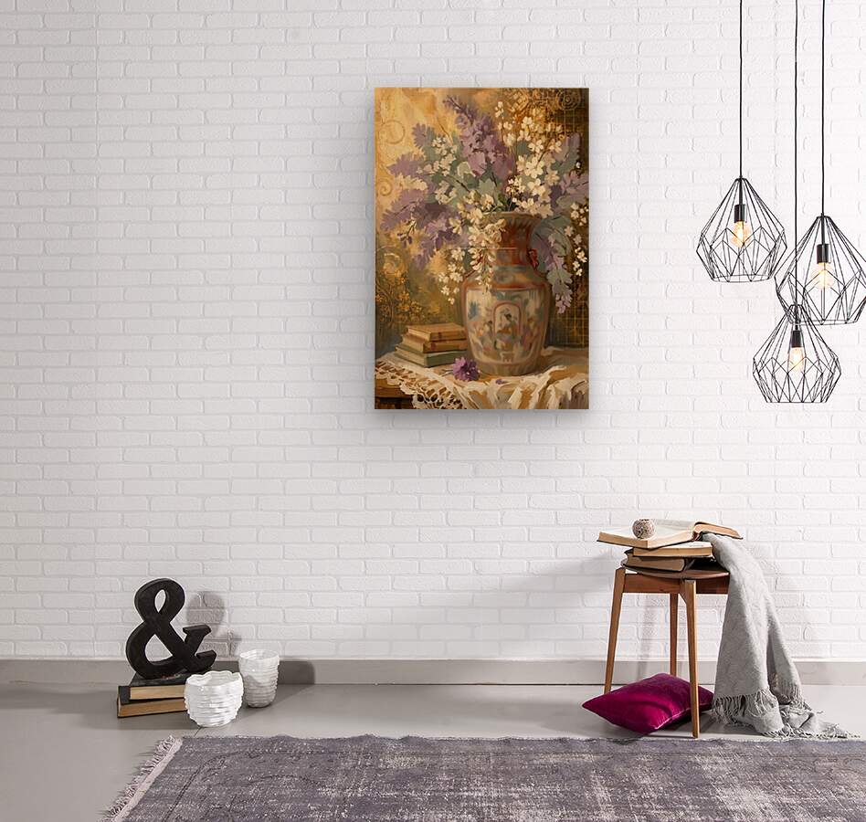 Heirloom Garden Blooms | Elegant Floral Print| Still Life with Oriental Vase | Cottage Garden Wall Art | Giclée Paper • Canvas • Wood • Metal