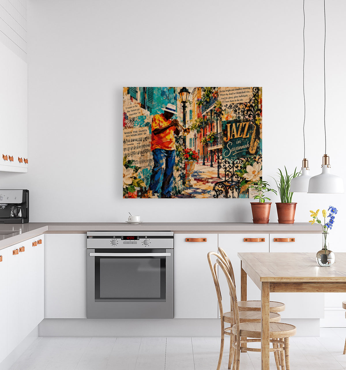 Savannah Jazz & Southern Soul | Vintage Music Collage Art | Giclée Paper • Wood • Metal • Canvas