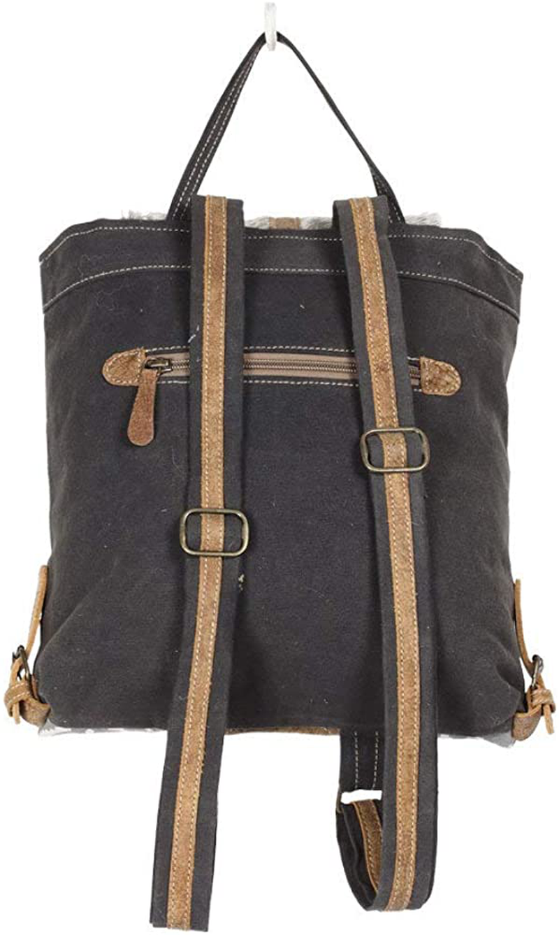 Myra Bag Artist'S Impression Upcycled Canvas & Leather Backpack S-1333