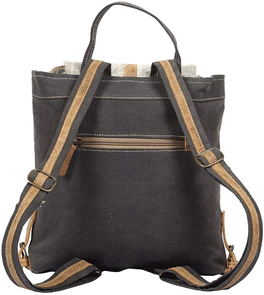 Myra Bag Artist'S Impression Upcycled Canvas & Leather Backpack S-1333