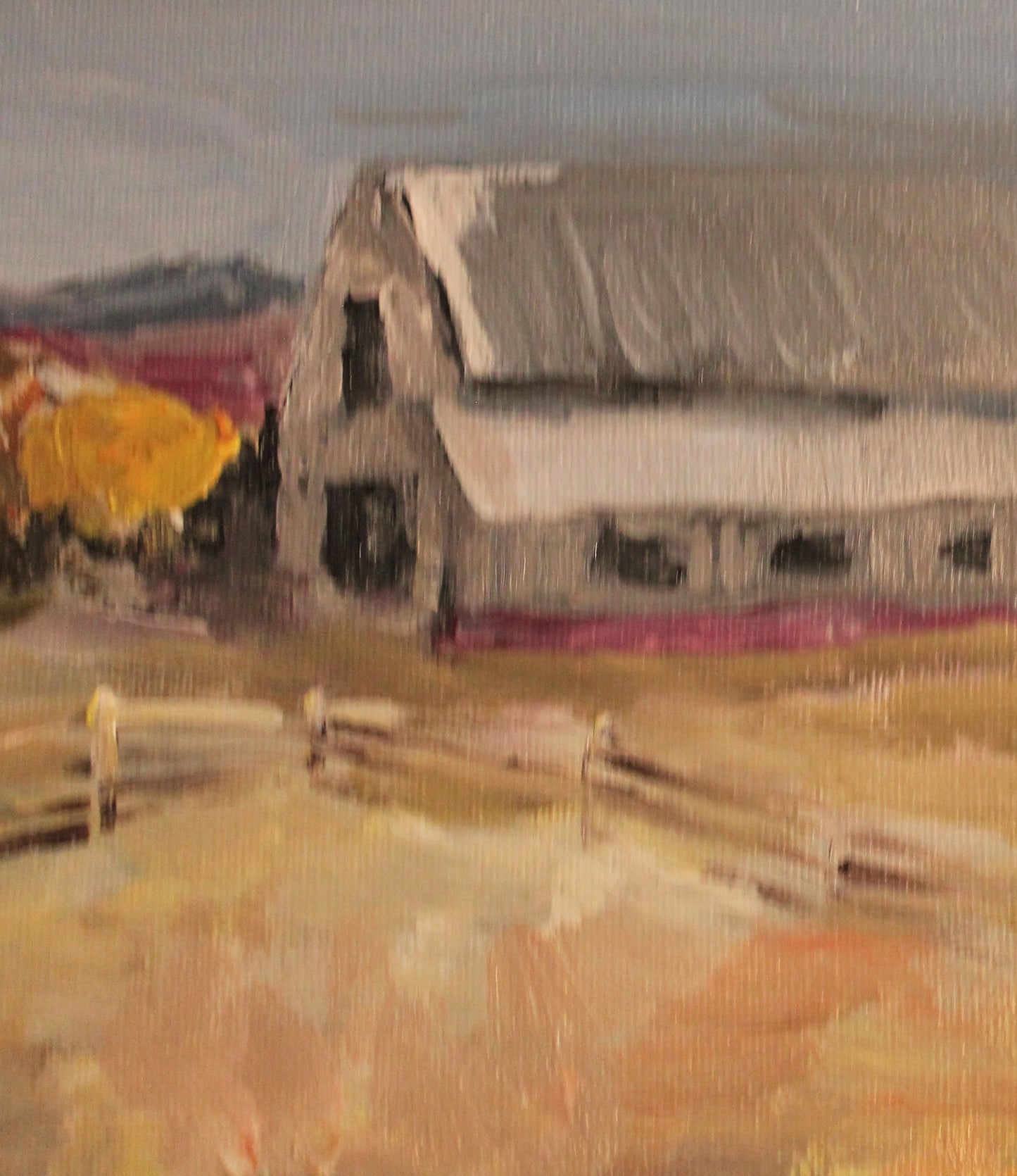 Harvest Farm Acrylic- Original Painting by Teresa Johnson 8'x10'