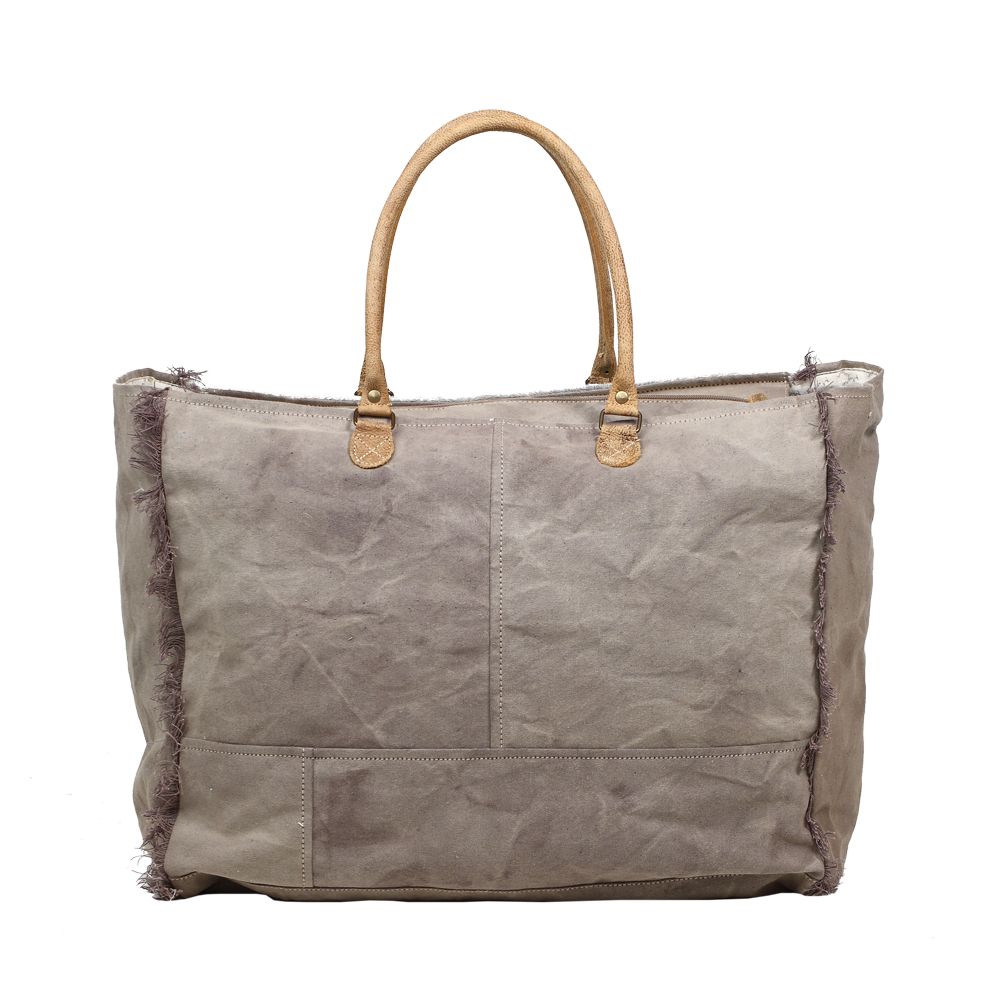 *Myra Bag HIDE & FLORAL PRINT WEEKENDER BAG S-1199*