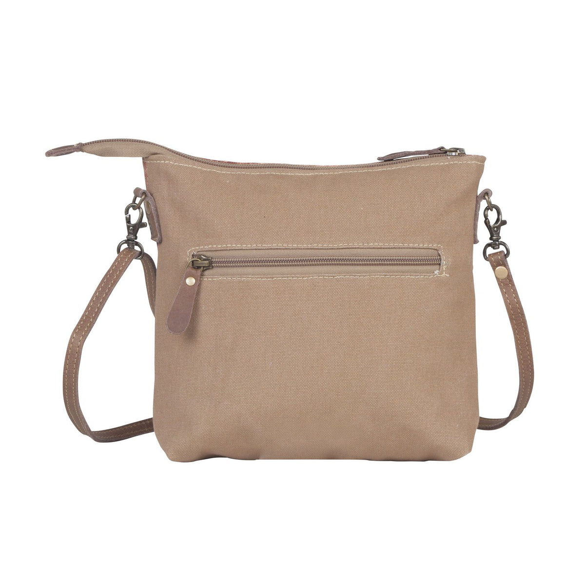 *Auburn Accenture Small Crossbody Bag Upcycled Canvas S-4442*
