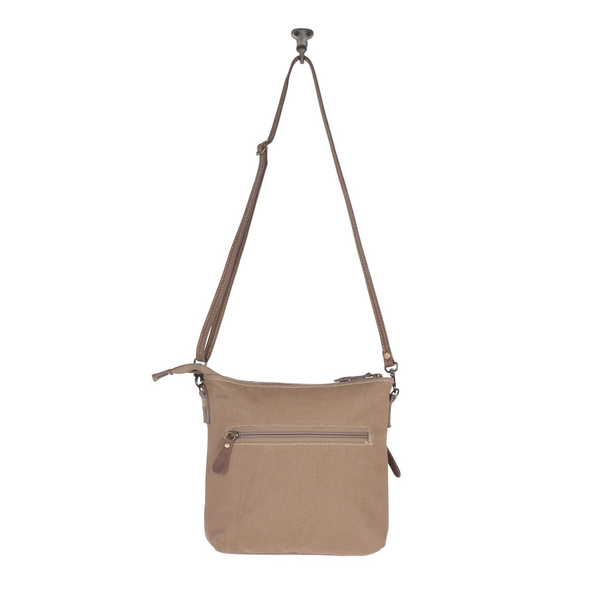 *Auburn Accenture Small Crossbody Bag Upcycled Canvas S-4442*