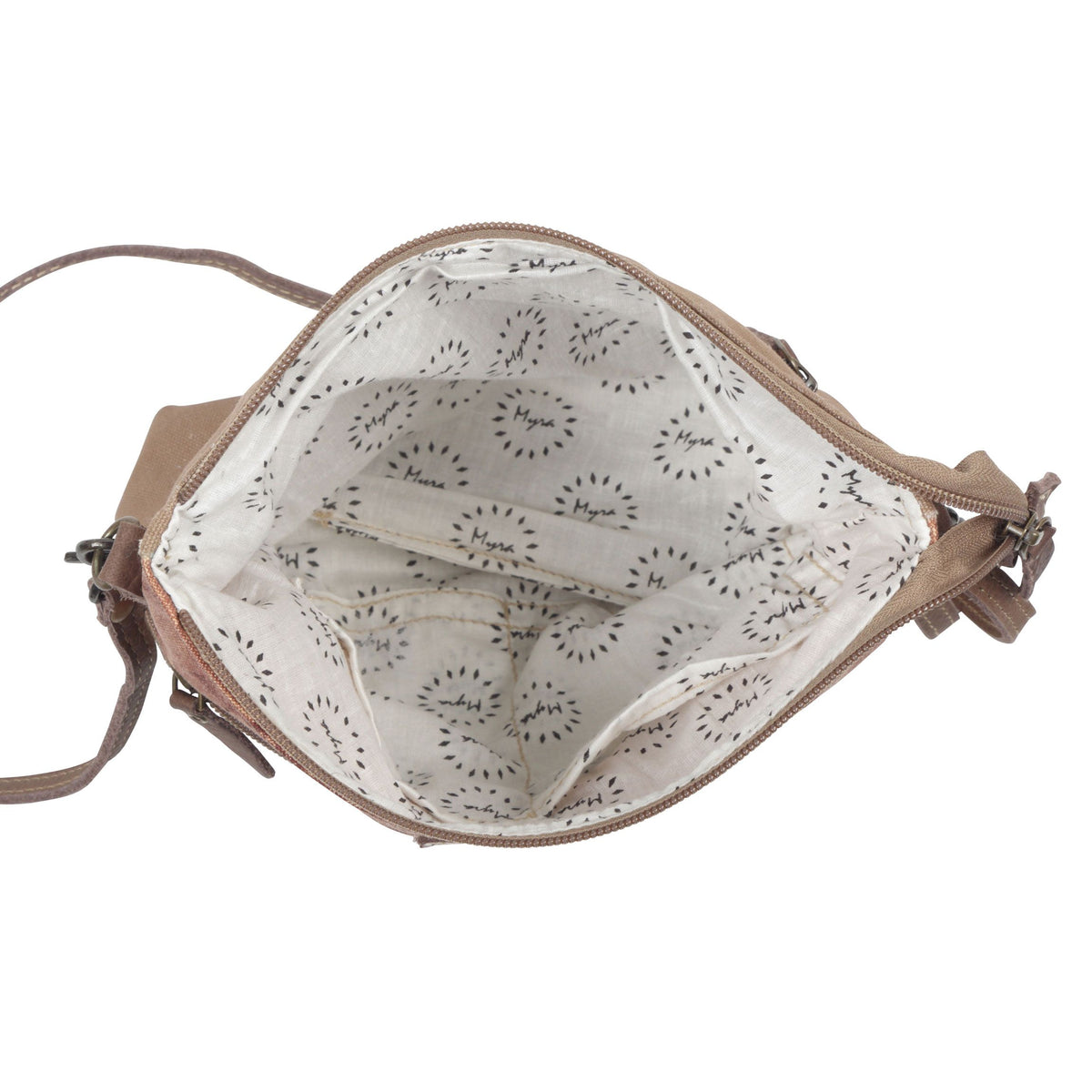 *Auburn Accenture Small Crossbody Bag Upcycled Canvas S-4442*